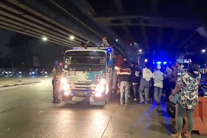 Polrestro Jakut gelar operasi l kejahatan jalanan Polrestro Jakut gelar operasi l kejahatan jalanan