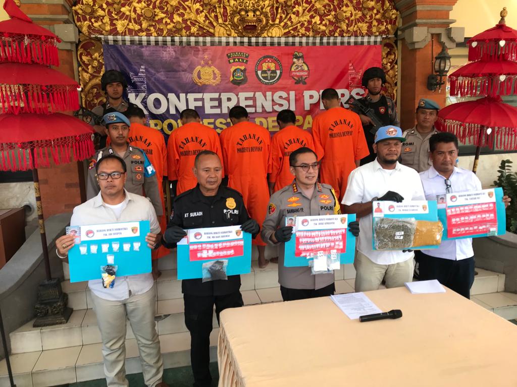 Polresta Denpasar ungkap 19 kasus narkoba dengan 22 tersangka 