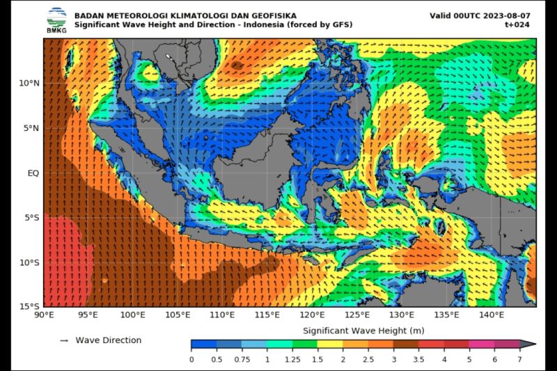 Masyarakat pesisir diminta waspada gelombang tinggi hingga empat meter Masyarakat pesisir diminta waspada gelombang tinggi hingga empat meter