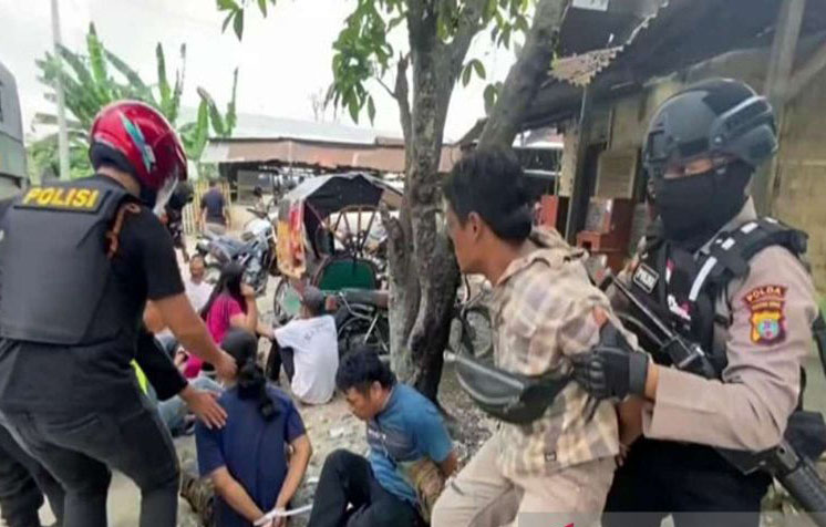 Polda Sumut gerebek lokasi perjudian di Deli Serdang