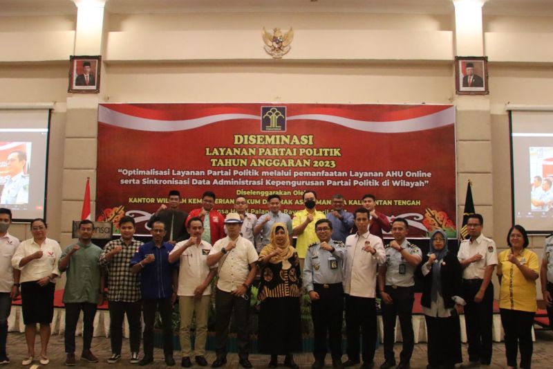 Kanwil Kemenkumham Kalteng gelar diseminasi layanan partai politik Kanwil Kemenkumham Kalteng gelar diseminasi layanan partai politik