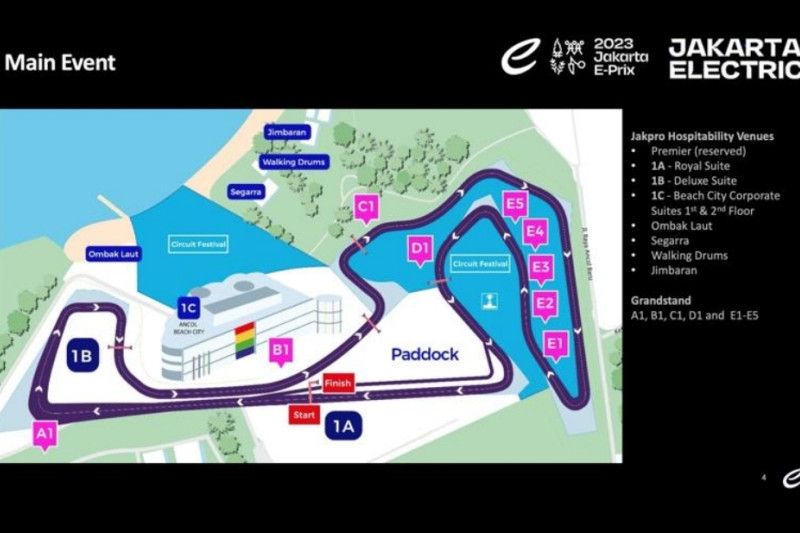 Tribune Formula E Jakarta siap tampung hingga 12.000 orang Tribune Formula E Jakarta siap tampung hingga 12.000 orang
