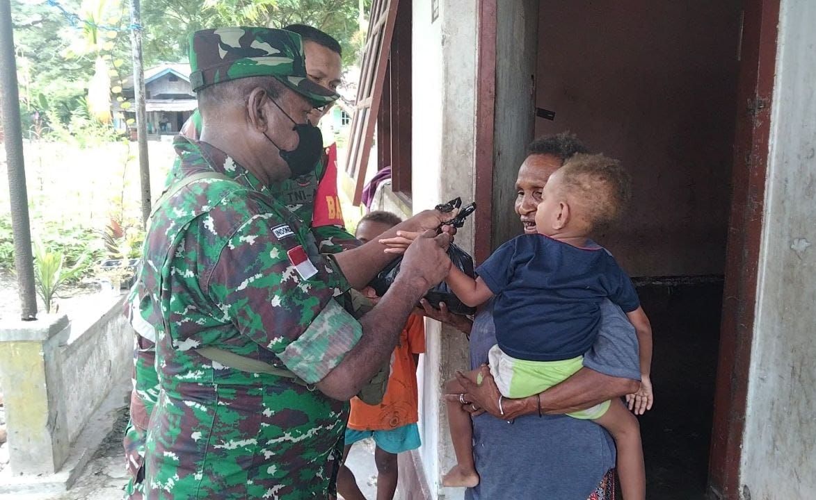 Kodim 1710/Mimika dukung program penurunan jumlah stunting di wilayah binaan Kodim 1710/Mimika dukung program penurunan jumlah stunting di wilayah binaan