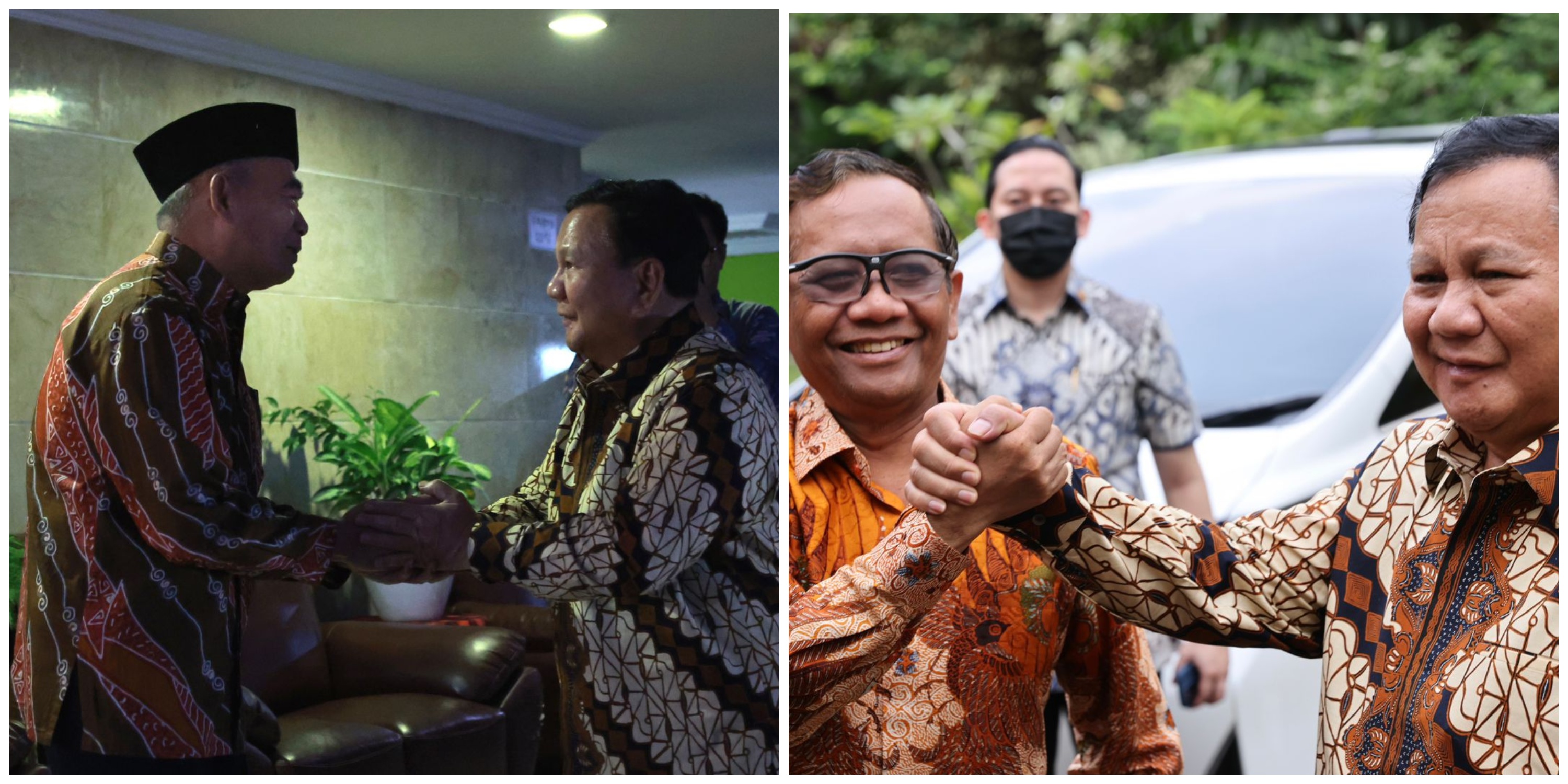 Menhan Prabowo silaturahmi ke Menko Mahfud MD dan Muhadjir Effendy Menhan Prabowo silaturahmi ke Menko Mahfud MD dan Muhadjir Effendy