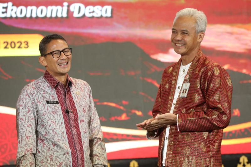 Ganjar-Sandiaga sepakat bangun kemandirian ekonomi desa Ganjar-Sandiaga sepakat bangun kemandirian ekonomi desa