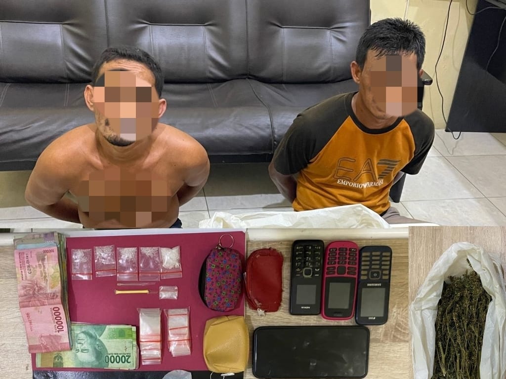 Personel Polsek Muara Dua bekuk dua pengedar narkoba Personel Polsek Muara Dua bekuk dua pengedar narkoba