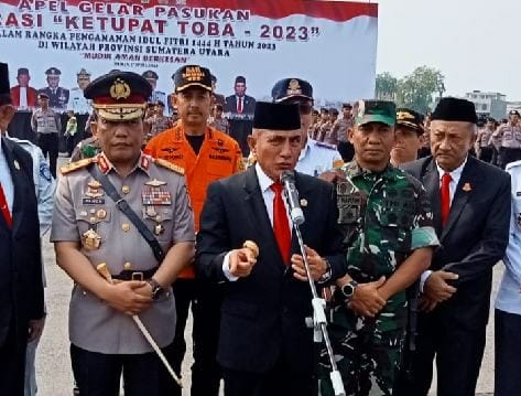 Apel gelar pasukan Operasi Ketupat Toba 2023 ciptakan mudik berkesan Apel gelar pasukan Operasi Ketupat Toba 2023 ciptakan mudik berkesan