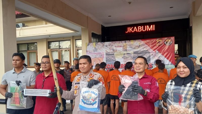 Polres Sukabumi tetapkan tujuh pemuda tersangka kasus penganiayaan