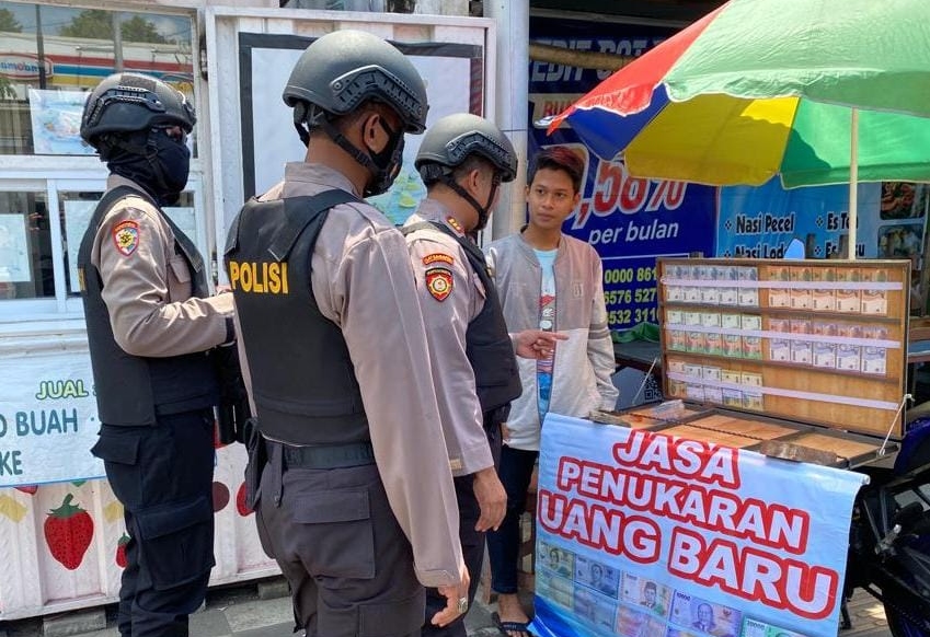 Antisipasi upal, Polres Kudus pantau lokasi penyedia jasa tukar uang