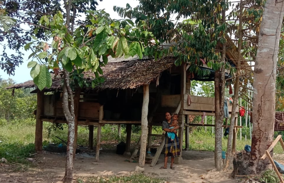 Miris, tak punya rumah, Keluarga Usman tinggal di bekas gubuk ladang