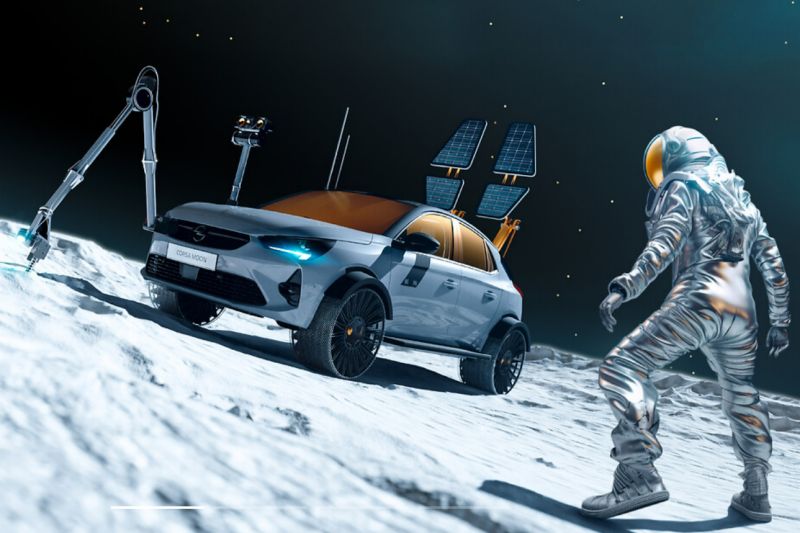 Opel Corsa Moon II jadi mobil wisata di Bulan Opel Corsa Moon II jadi mobil wisata di Bulan