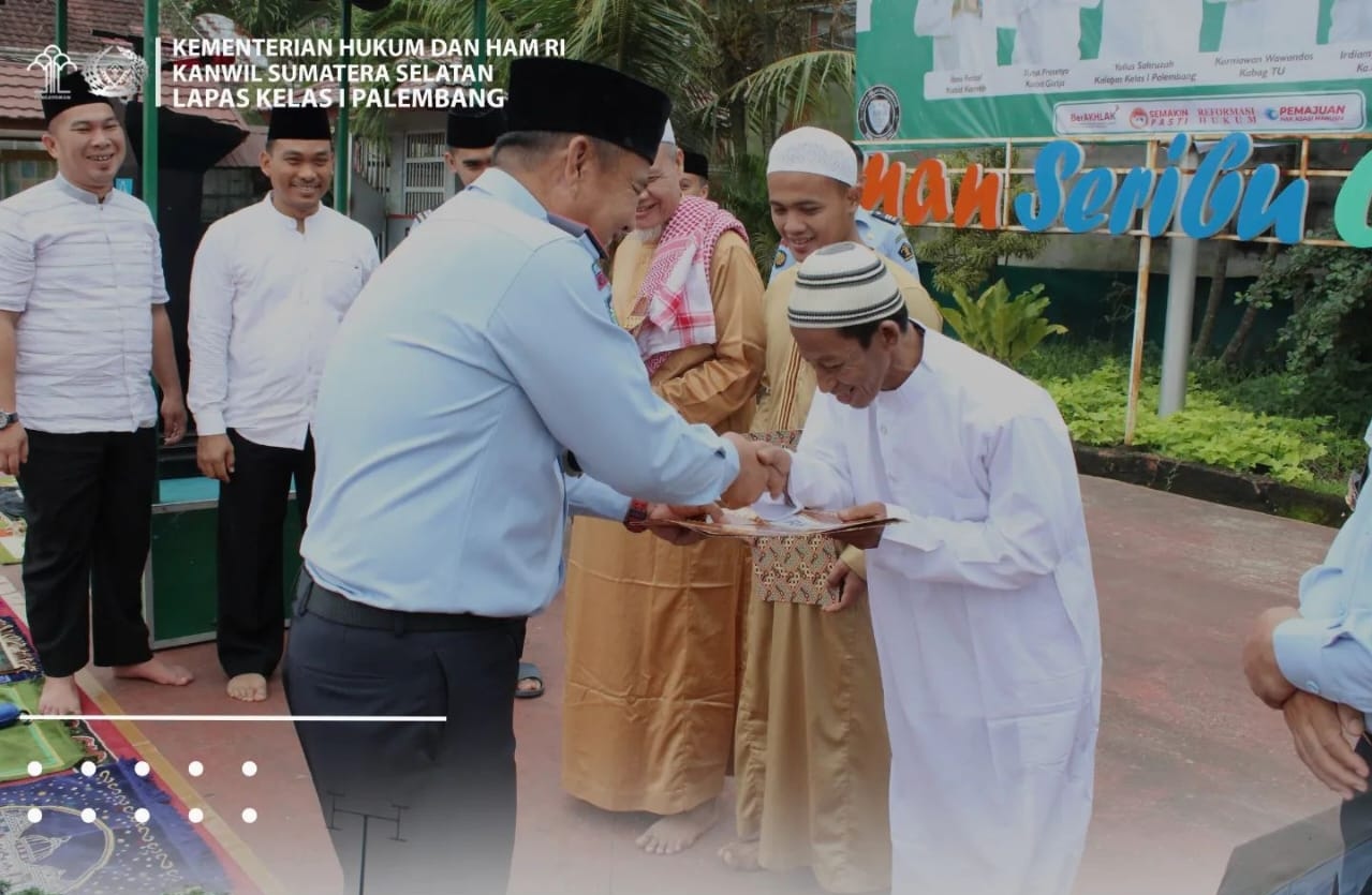 Dapat remisi lebaran, empat napi Lapas Kelas 1 Palembang batal menghirup udara bebas