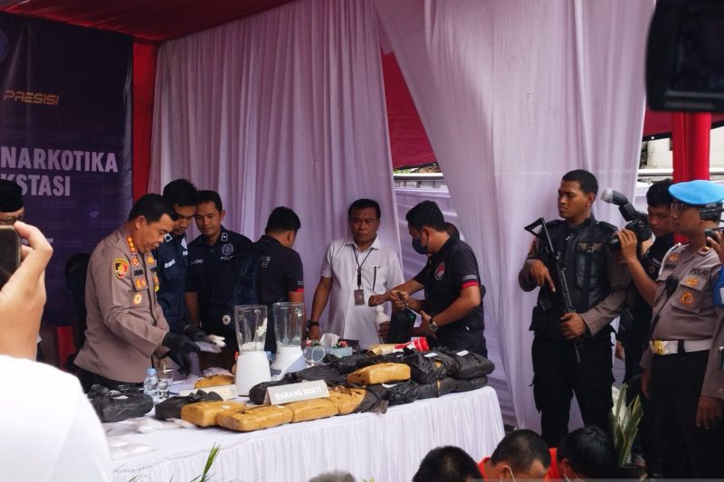 Polres Jakpus musnahkan narkoba senilai Rp1,6 miliar jaringan Aceh