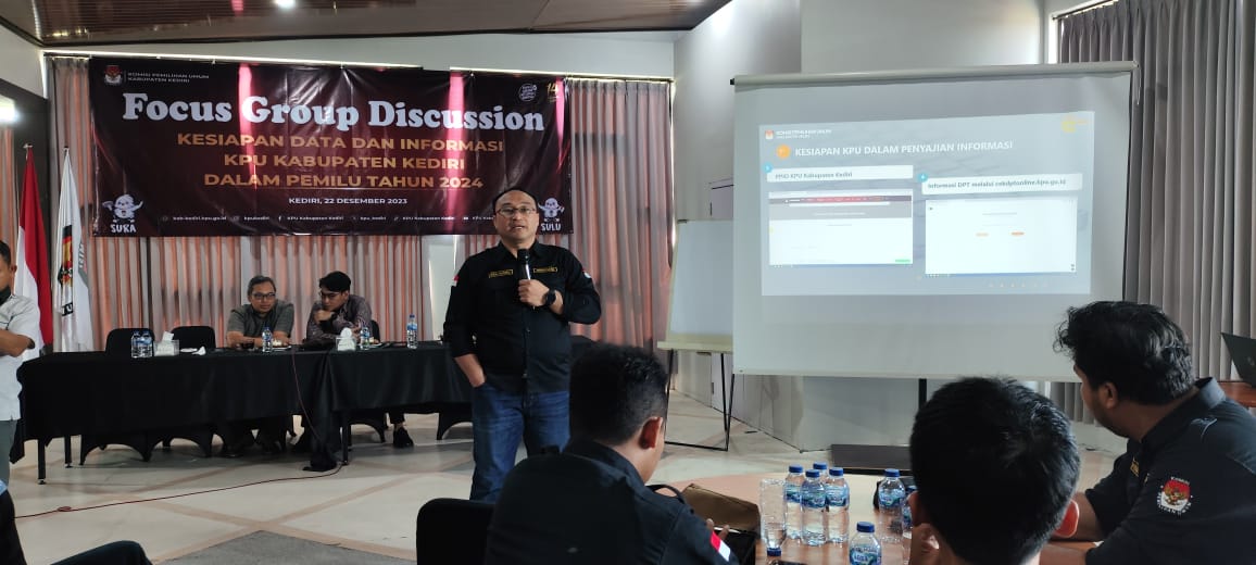 KPU Kabupaten Kediri gelar FGD kesiapan data dan informasi