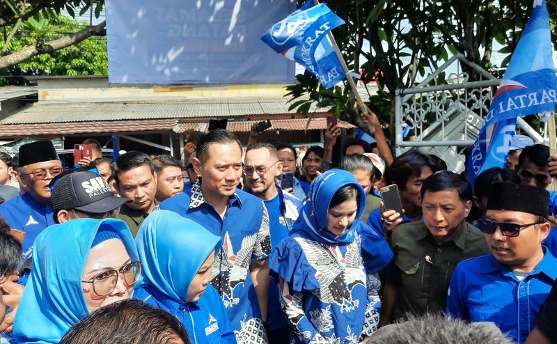 AHY ajak masyarakat Tangerang menangkan Prabowo-Gibran satu putaran