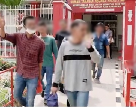 Dapat PB dan CB, tujuh warga binaan Rutan Kelas I Medan Sumut bebas
