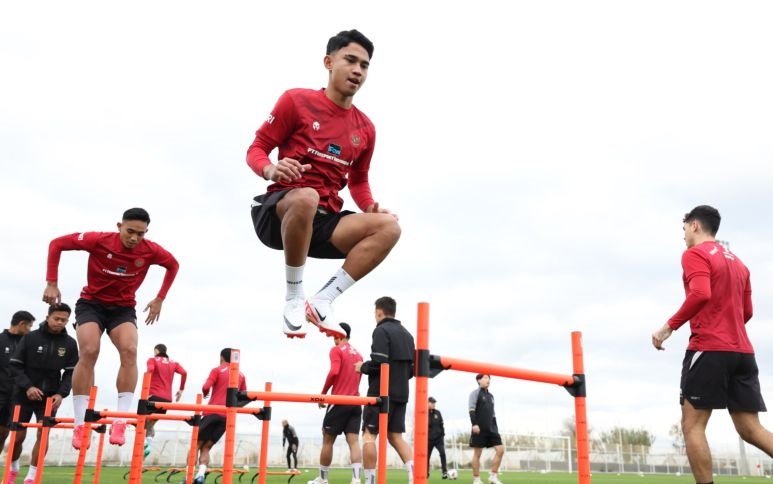 Timnas Indonesia tingkatkan intensitas latihan hari kedua TC di Turki