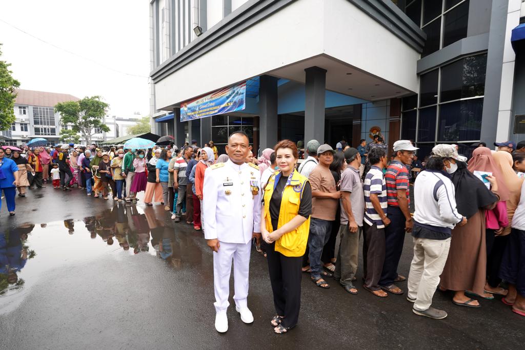 Livienne Russellia ajak masyarakat donor darah dan tes diabetes dalam rangka Hari Armada 2023 Koarmada RI