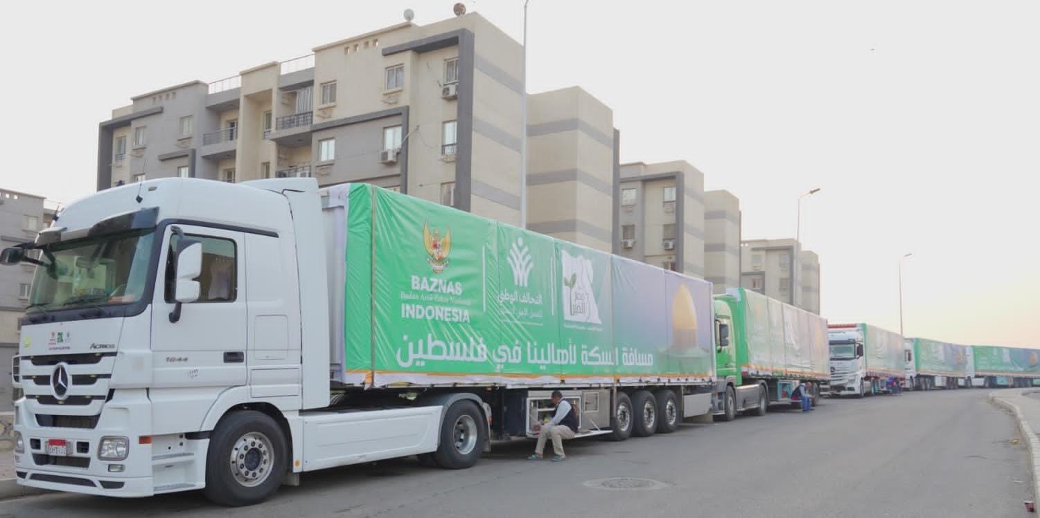 BAZNAS RI kirim 12 truk bantuan untuk Palestina melalui Mesir BAZNAS RI kirim 12 truk bantuan untuk Palestina melalui Mesir