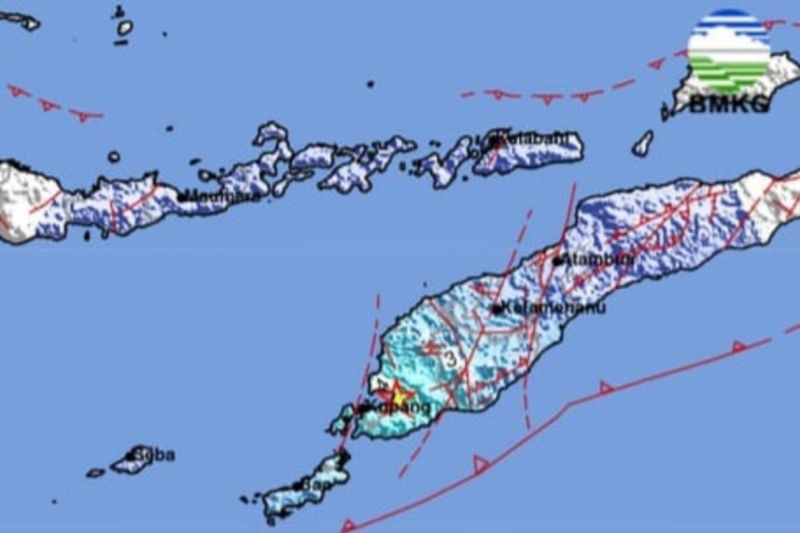 Gempa magnitudo 5,1 guncang Kupang NTT Gempa magnitudo 5,1 guncang Kupang NTT