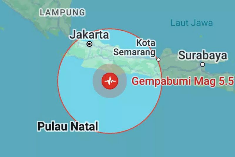 Getaran gempa Pangandaran dirasakan hingga Sukabumi Getaran gempa Pangandaran dirasakan hingga Sukabumi