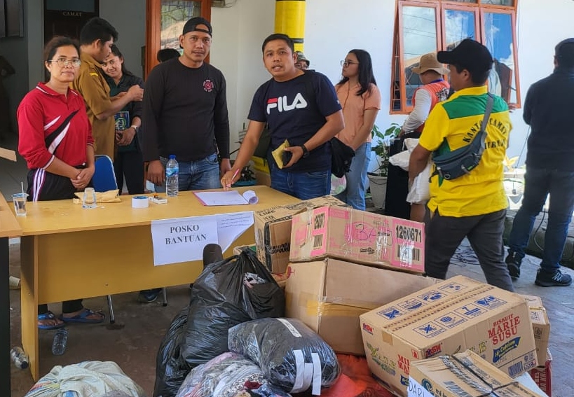 SIP Angkatan 52 RAD Polda Sumut salurkan bantuan untuk korban tanah longsor di Humbahas 