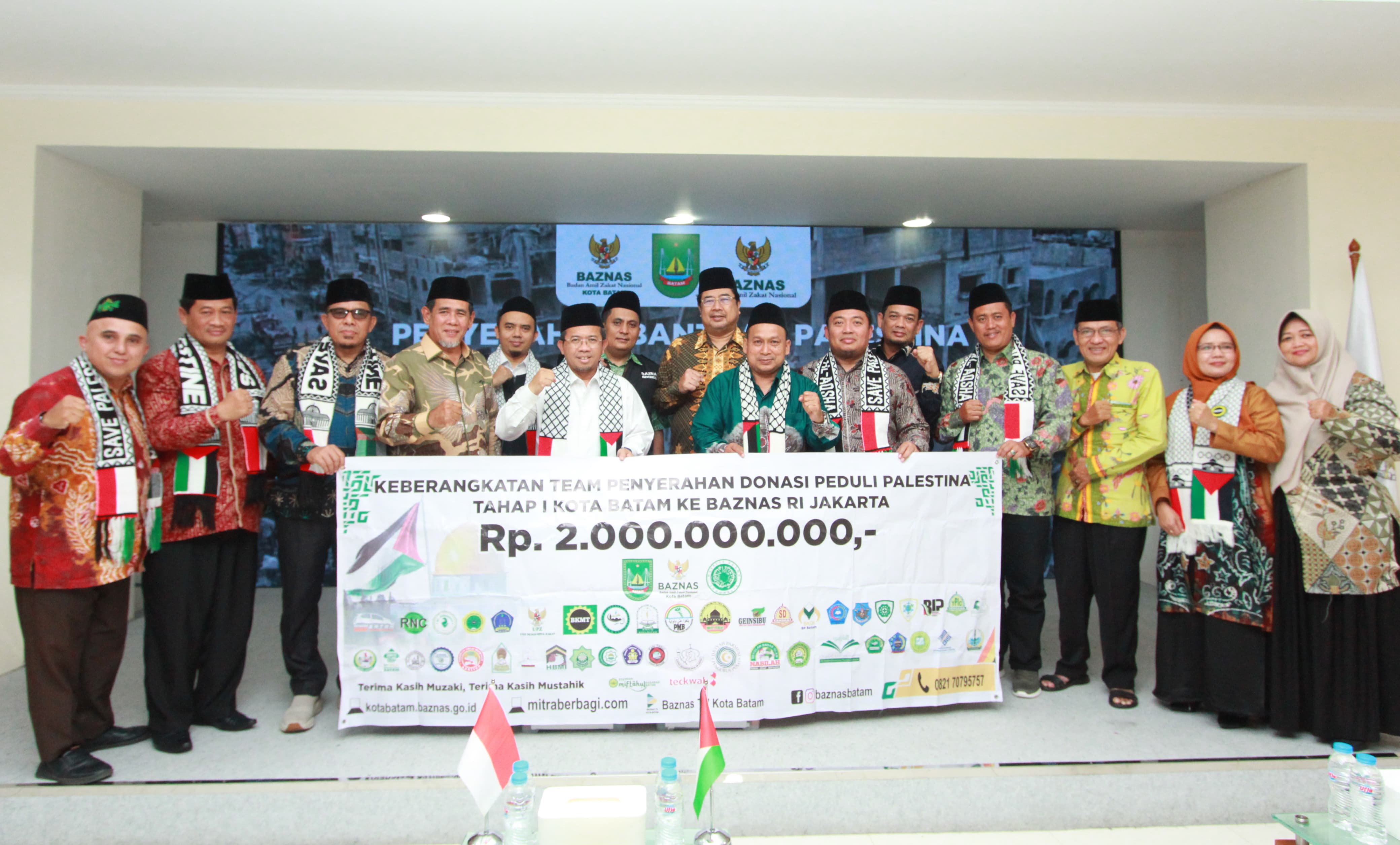 BAZNAS Kota Batam salurkan infak kemanusiaan Palestina Rp2 miliar melalui BAZNAS RI