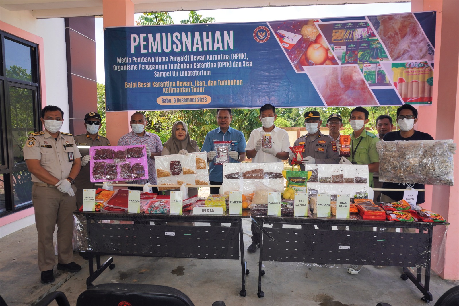 Tidak patuh, Karantina Kaltim musnahkan HPHK dan OPTK dari delapan negara