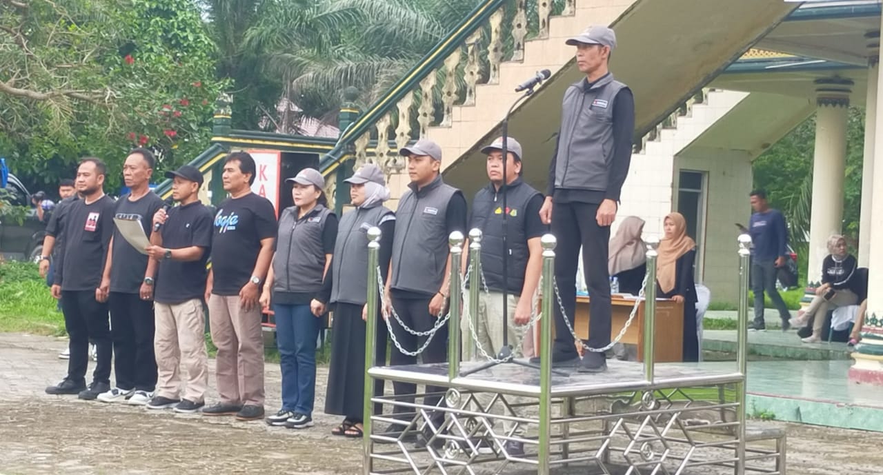 Bawaslu Langkat gelar apel siaga pengawasan kampanye dan deklarasi damai Bawaslu Langkat gelar apel siaga pengawasan kampanye dan deklarasi damai
