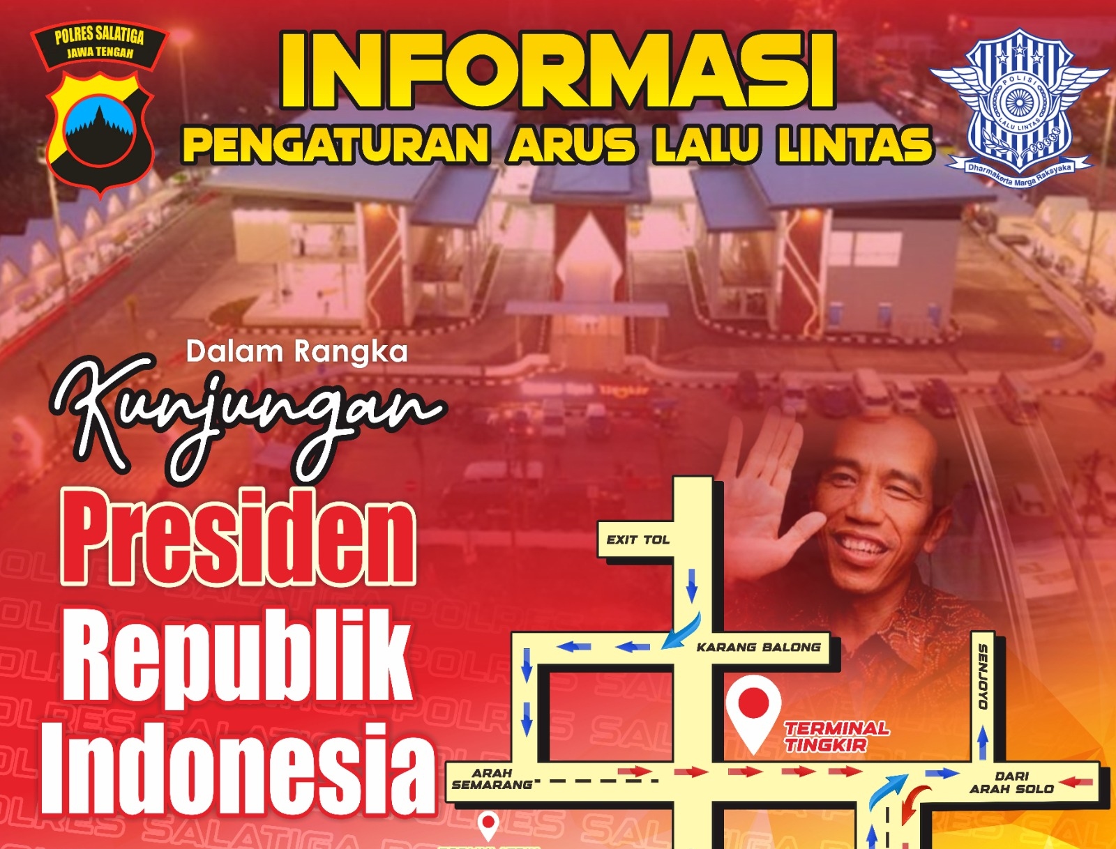 Kunjungan Presiden RI ke Kota Salatiga, Polres Salatiga rekayasa lalin