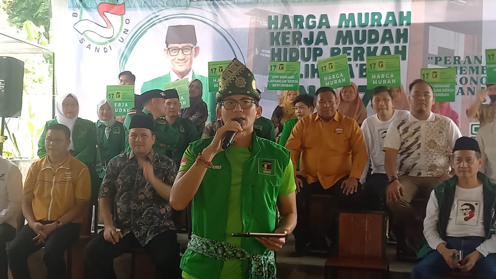 Kampanye di Sumsel, Sandiaga Uno tawarkan kerja mudah dan pangan murah Kampanye di Sumsel, Sandiaga Uno tawarkan kerja mudah dan pangan murah