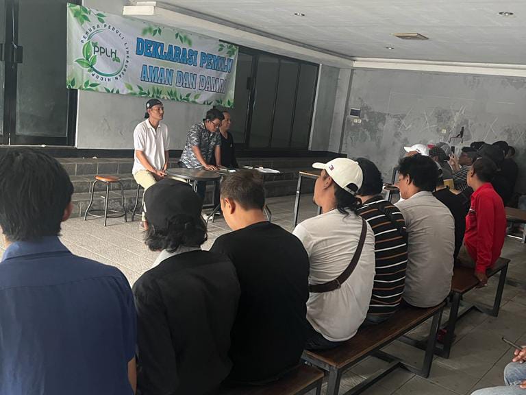 Komunitas Pemuda Peduli Lingkungan Jatim peduli Pemilu Damai Komunitas Pemuda Peduli Lingkungan Jatim peduli Pemilu Damai