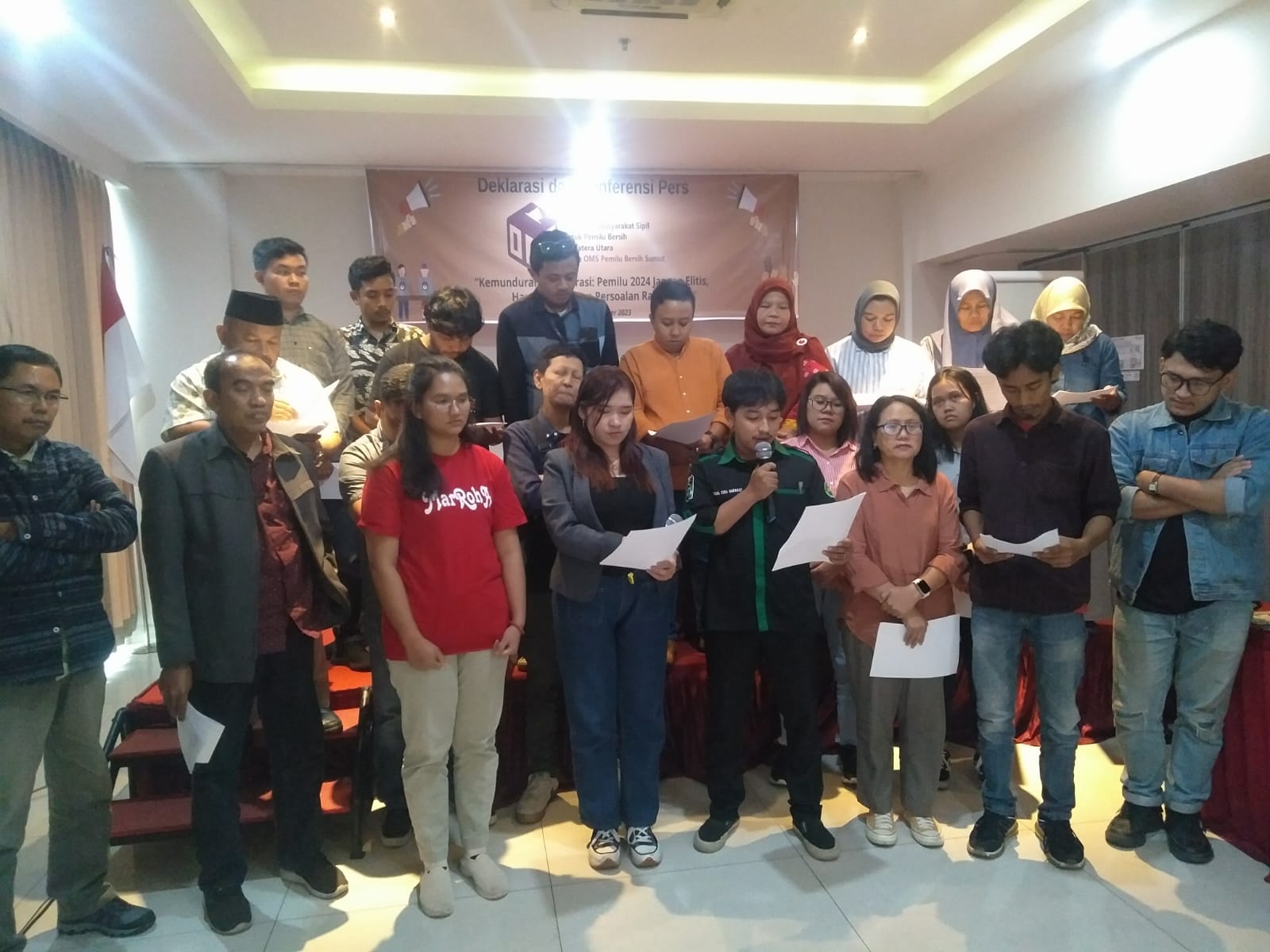 Pokja OMS untuk Pemilu Bersih Sumut tegaskan non partisan dalam Pemilu 2024 Pokja OMS untuk Pemilu Bersih Sumut tegaskan non partisan dalam Pemilu 2024