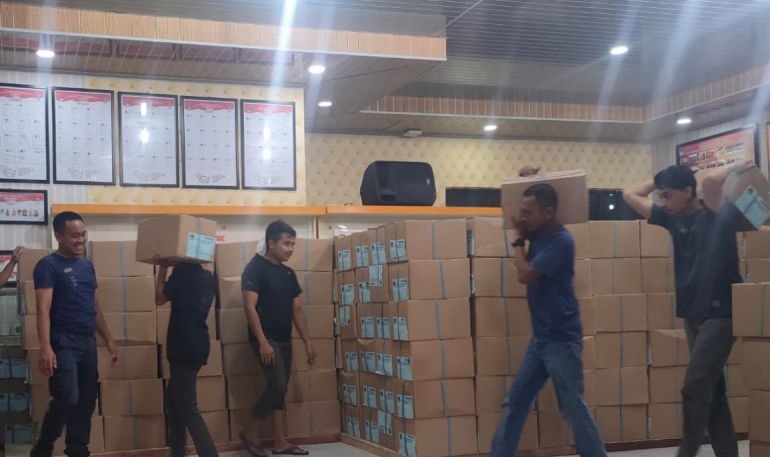 KPU Bengkulu terima 848.539 surat suara DPR/DPRD untuk Pemilu 2024 KPU Bengkulu terima 848.539 surat suara DPR/DPRD untuk Pemilu 2024