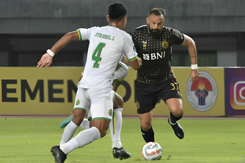 Persikabo 1973 bermain imbang 2-2 kontra Bhayangkara FC