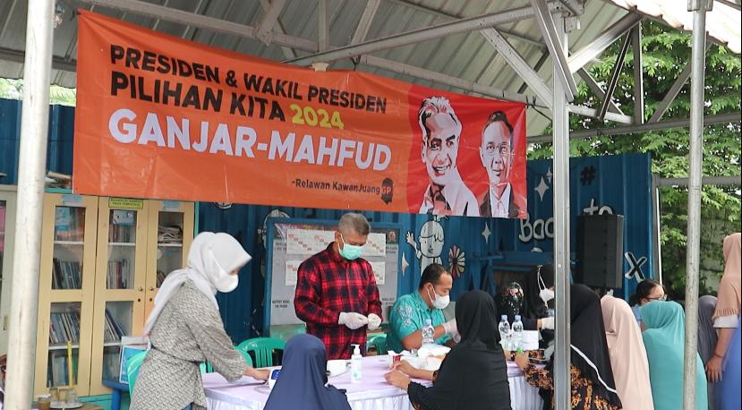 Relawan Kawanjuang GP, Ganjar Mahfud gelar baksos pengobatan gratis di Tangsel