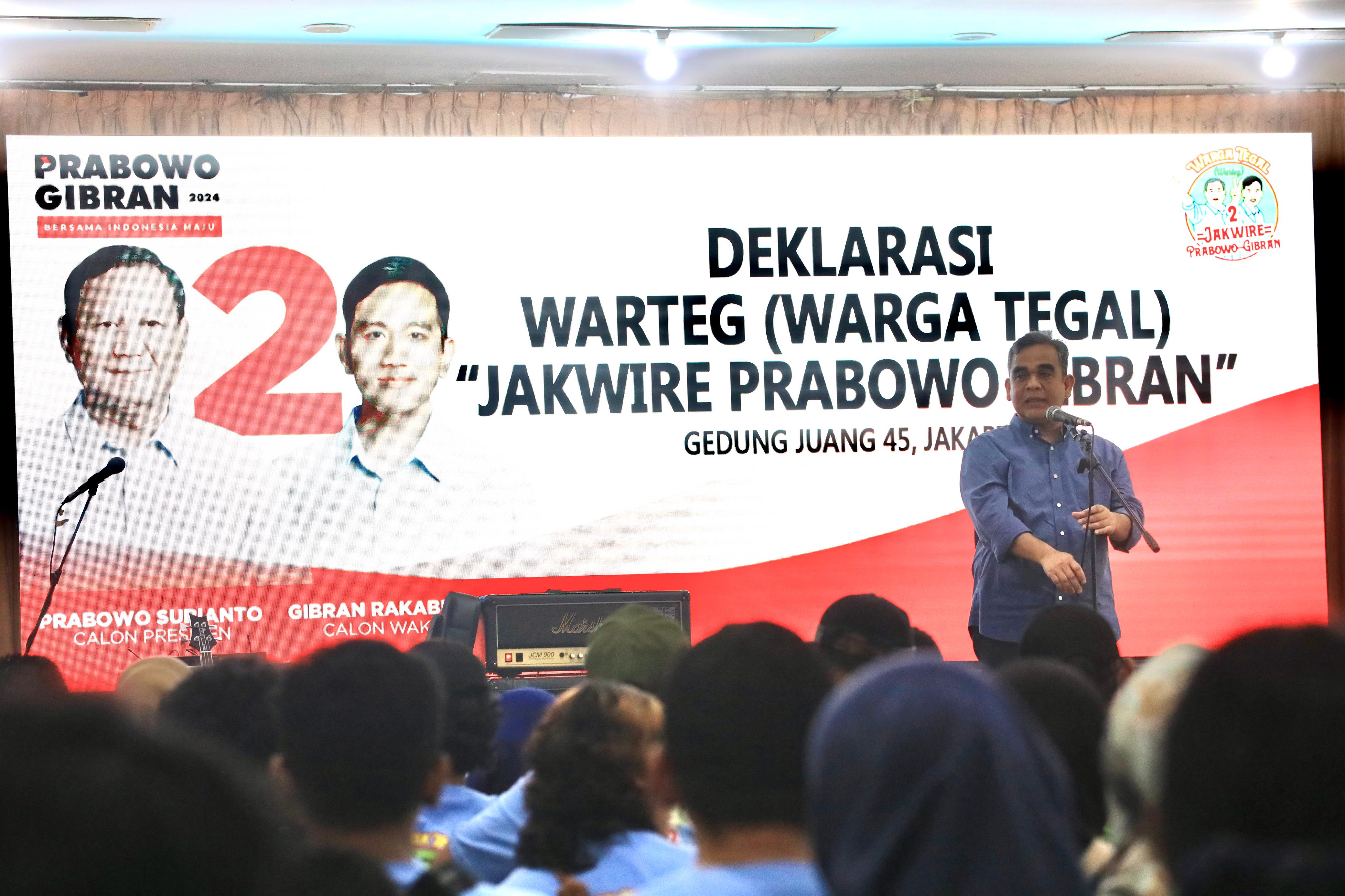 Warteg se-Jabodetabek deklarasi dukung Prabowo-Gibran Warteg se-Jabodetabek deklarasi dukung Prabowo-Gibran