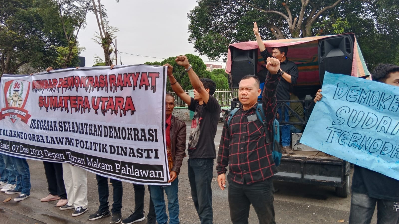 Gelar mimbar demokrasi di makam pahlawan, FDSU singgung politik dinasti Gelar mimbar demokrasi di makam pahlawan, FDSU singgung politik dinasti