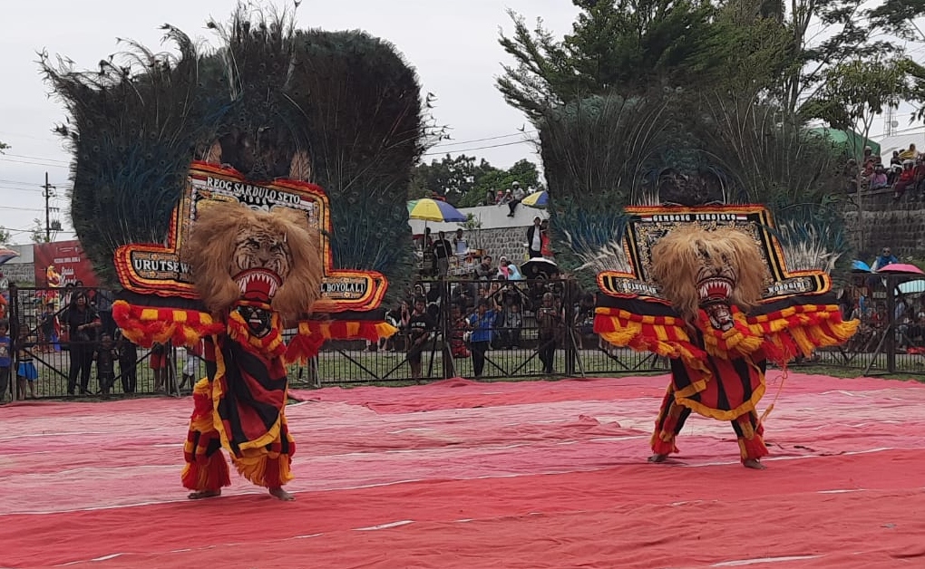 Lestarikan Reog dan tari Dadak Merak, belasan grup kesenian di Boyolali ikut festival