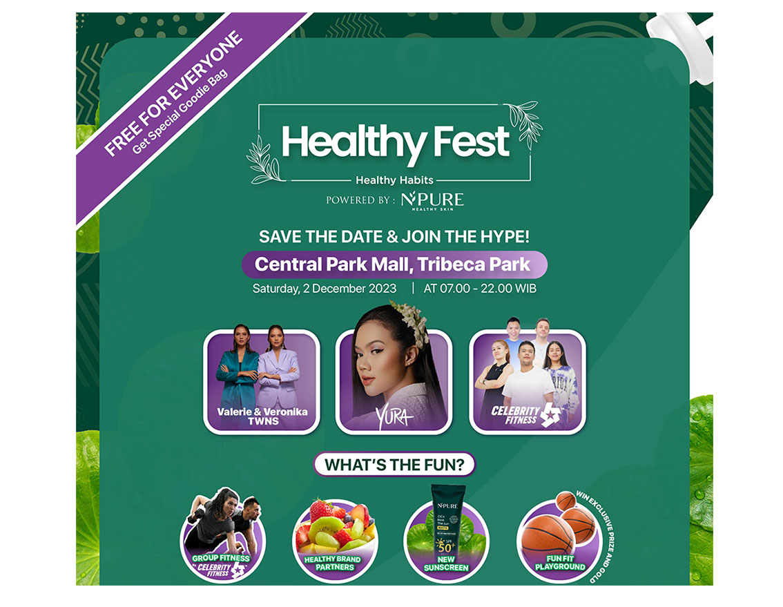 Kembali menggemparkan dunia skincare, NPURE sukses menggelar The First and Biggest Healthy Festival 2023! Kembali menggemparkan dunia skincare, NPURE sukses menggelar The First and Biggest Healthy Festival 2023!