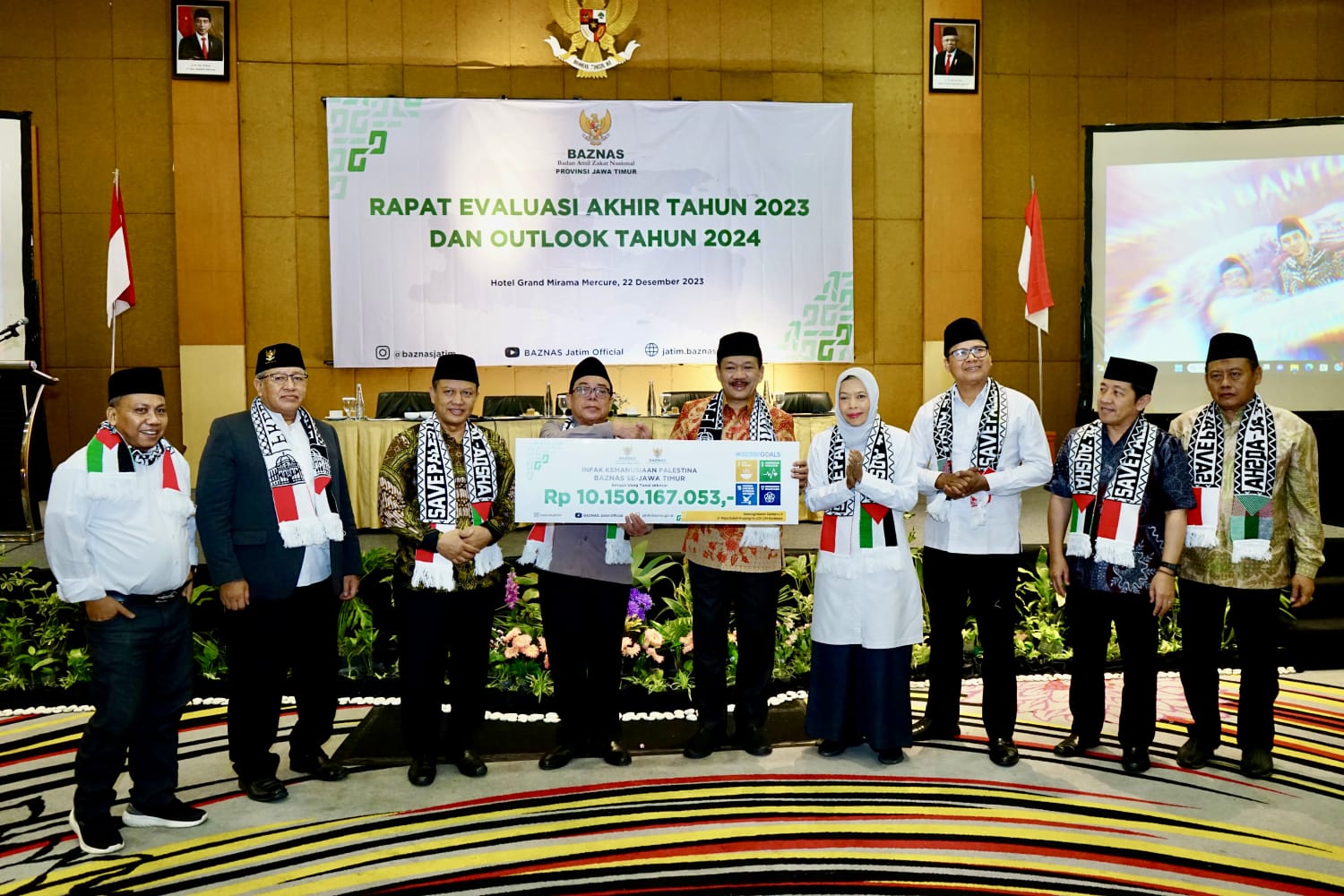 BAZNAS se-Jatim salurkan infak kemanusiaan Palestina Rp10 miliar melalui BAZNAS RI BAZNAS se-Jatim salurkan infak kemanusiaan Palestina Rp10 miliar melalui BAZNAS RI