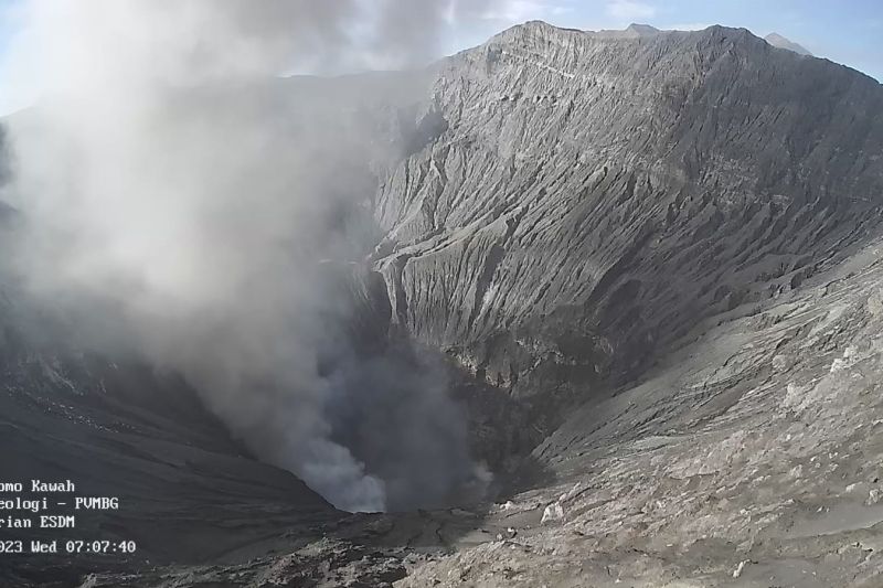 PVMBG laporkan Gunung Bromo keluarkan asap putih dan kelabu PVMBG laporkan Gunung Bromo keluarkan asap putih dan kelabu