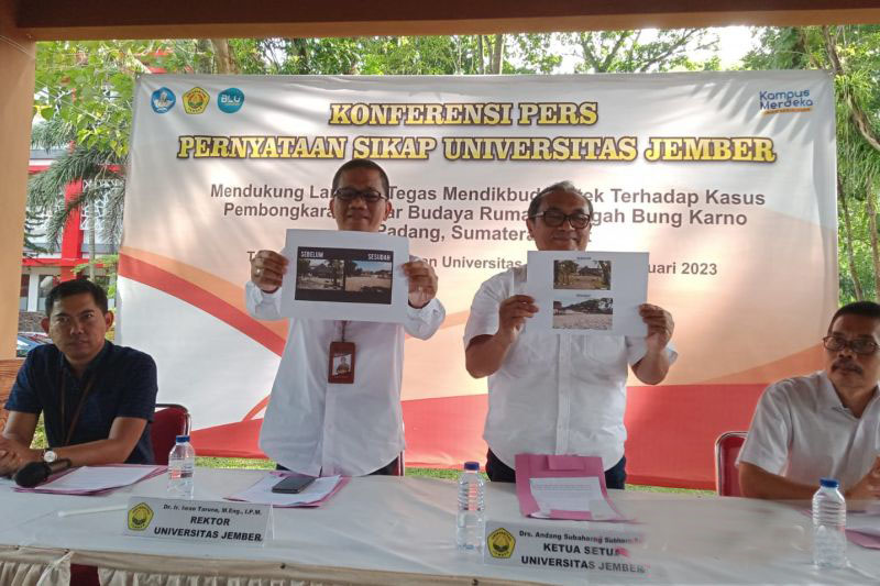 Unej dorong penegakan hukum perusakan rumah singgah Bung Karno