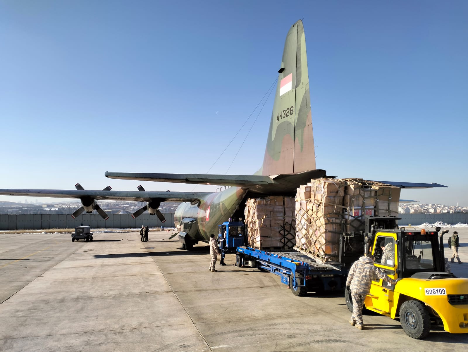 Masa penugasan kemanusiaan Hercules C-130 dan awak di Turki diperpanjang Masa penugasan kemanusiaan Hercules C-130 dan awak di Turki diperpanjang