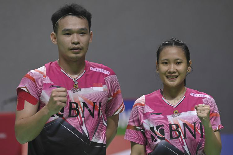 Rinov/Pitha buka keunggulan Indonesia atas Bahrain pada BAMTC 2023 Rinov/Pitha buka keunggulan Indonesia atas Bahrain pada BAMTC 2023