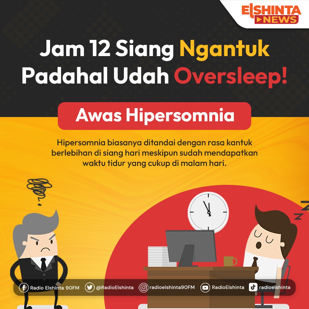 Awas bahaya ngantuk berlebih atau Hipersomnia Awas bahaya ngantuk berlebih atau Hipersomnia