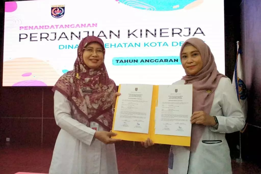 Dinkes - UPT Kesehatan Pemkot Depok <i>teken</i> perjanjian kinerja tahunan 2023 Dinkes - UPT Kesehatan Pemkot Depok <i>teken</i> perjanjian kinerja tahunan 2023