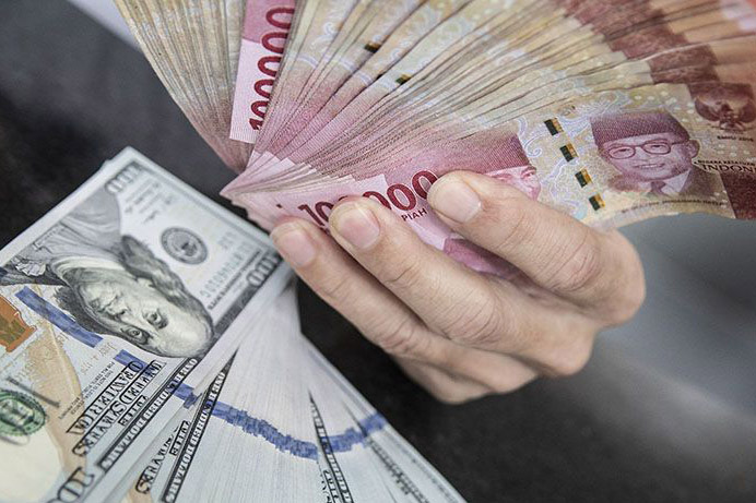 Rupiah Senin pagi menguat 58 poin