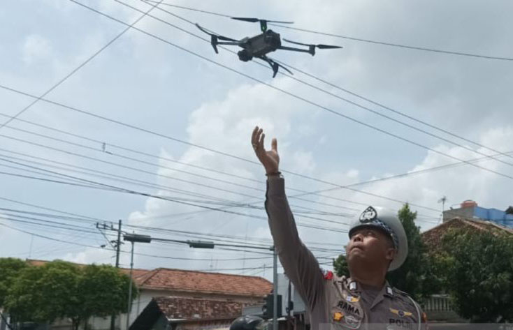 Tilang elektronik gunakan drone di Kudus tunggu kesiapan alat