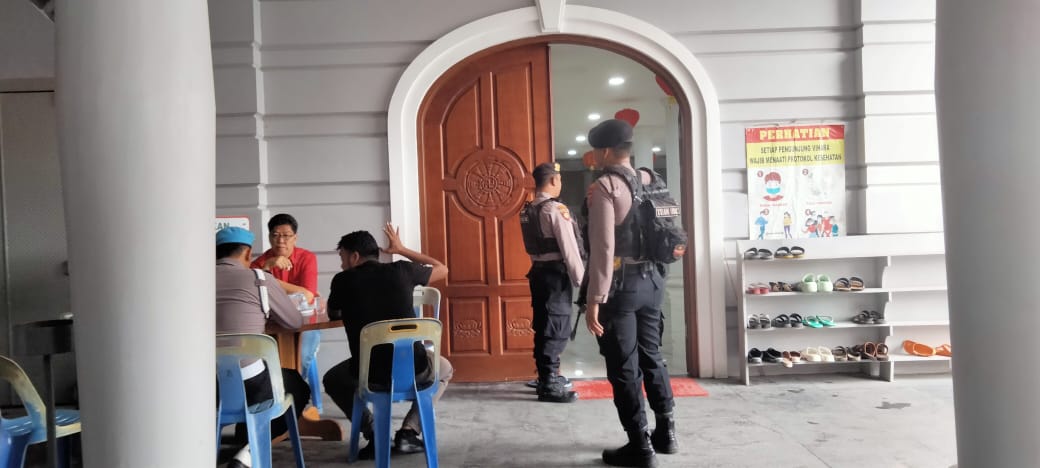 Polres Lhokseumawe amankan perayaan Imlek di Vihara Buddha Tirta Polres Lhokseumawe amankan perayaan Imlek di Vihara Buddha Tirta
